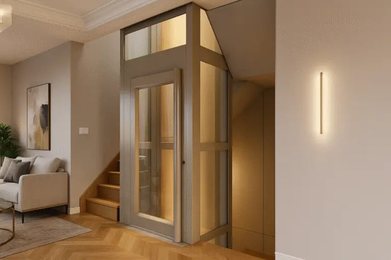 between stair flights